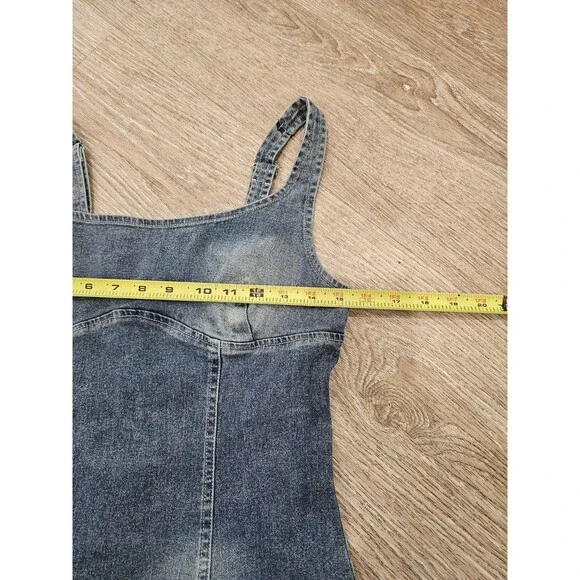 Emprada Women's Vickita Denim Midi Dress Size Large - Picture 6 of 9